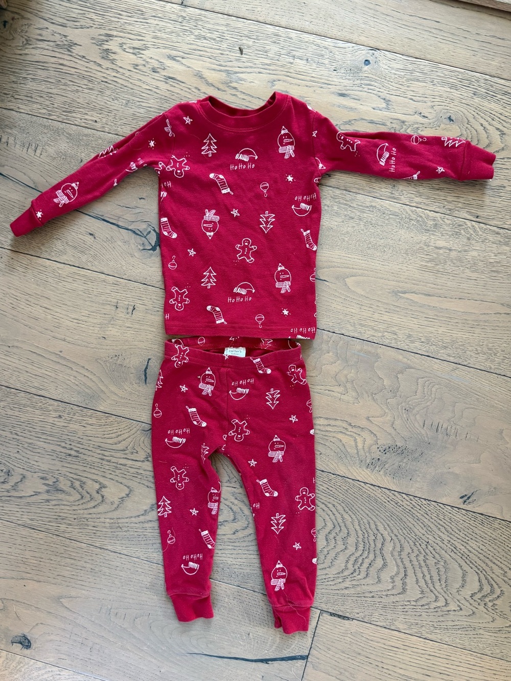 Carter’s Red Christmas Holiday Pajama Set 18M